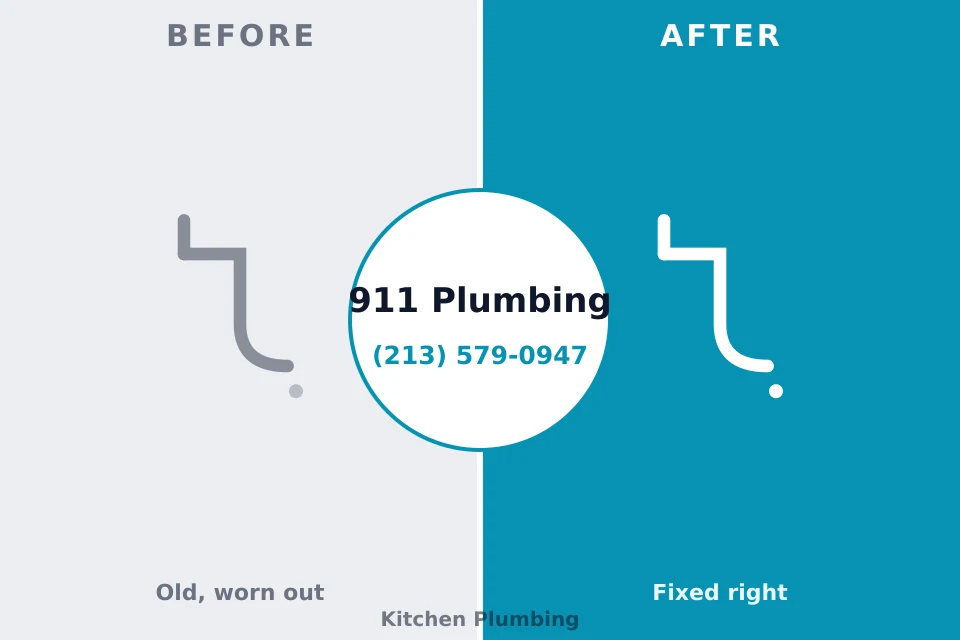 Before and after: plumbing repair Pearl City, HI